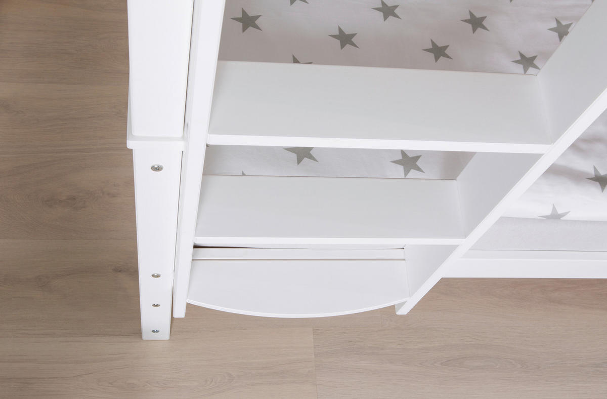 ETAGENBETT 90/200 cm Weiss  - Weiss, Modern, Holz (90/200cm) - MID.YOU