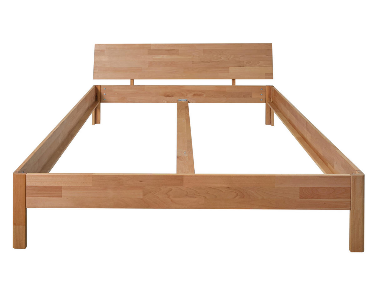 BETT 180/200 cm  Kernbuche   - Kernbuche, Natur, Holz (180/200cm) - P & B