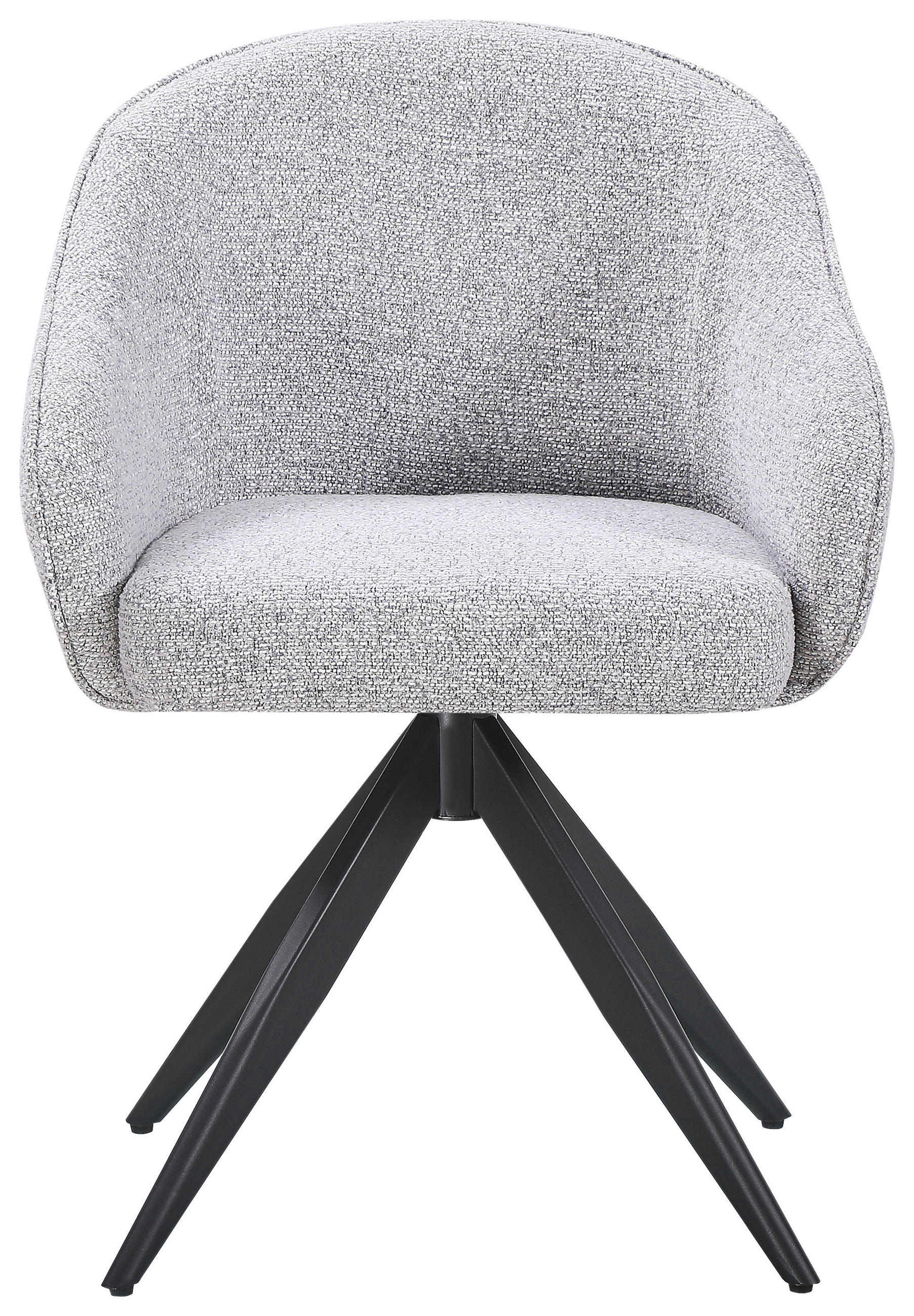 STOLICA S NASLONOM ZA RUKE  siva, crna  metal, tekstil      - siva/crna, Moderno, metal/tekstil (59/82/62cm) - Livetastic