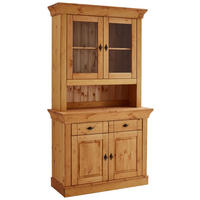 BUFFET 108/197/45 cm  in Laugenfarbig  - Laugenfarbig/Kupferfarben, ROMANTIK / LANDHAUS, Glas/Holz (108/197/45cm) - Boxxx