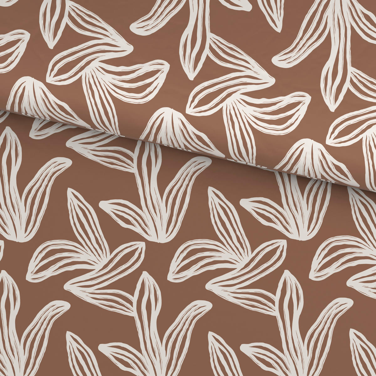 BETTWÄSCHE Satin 140/200 cm  - Multicolor/Braun, KONVENTIONELL, Textil (140/200cm) - Esposa