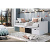 STAURAUMBETT 90/200 cm  in Grau, Naturfarben, Schwarz  - Schwarz/Naturfarben, MODERN, Holz/Holzwerkstoff (90/200cm) - MID.YOU