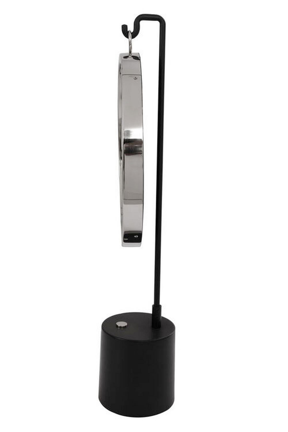 SCHMINKSPIEGEL 30/65/13 cm  - Silberfarben/Schwarz, MODERN, Glas/Metall (30/65/13cm) - Kayoom
