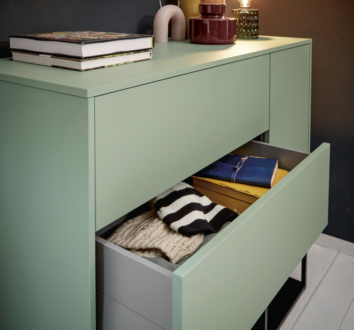 EINBAUKÜCHE   - Braun, Design, Holzwerkstoff - Schüller