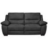 2,5-SITZER in Webstoff Dunkelgrau  - Wengefarben/Dunkelgrau, Konventionell, Holz/Textil (210/96/99cm) - Livetastic