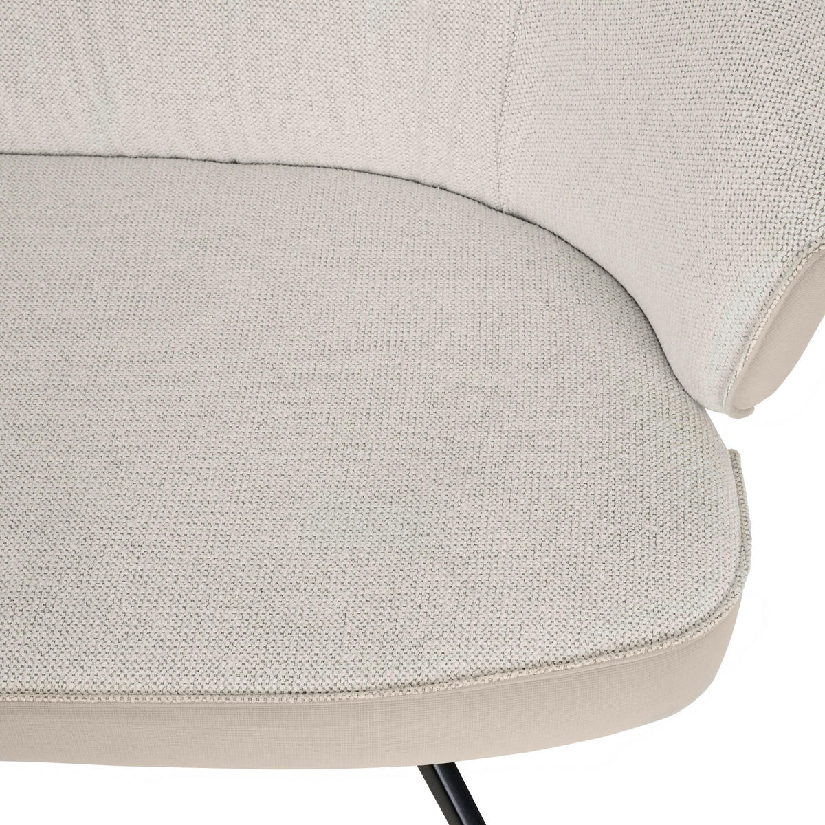 POLSTERBANK - Beige/Schwarz, LIFESTYLE, Holz/Textil (180/86/71cm) - Livetastic