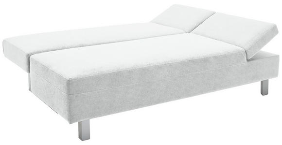 SCHLAFSOFA Flachgewebe Creme - Chromfarben/Creme, Design, Holz/Textil (205/77-93/99cm) - Novel