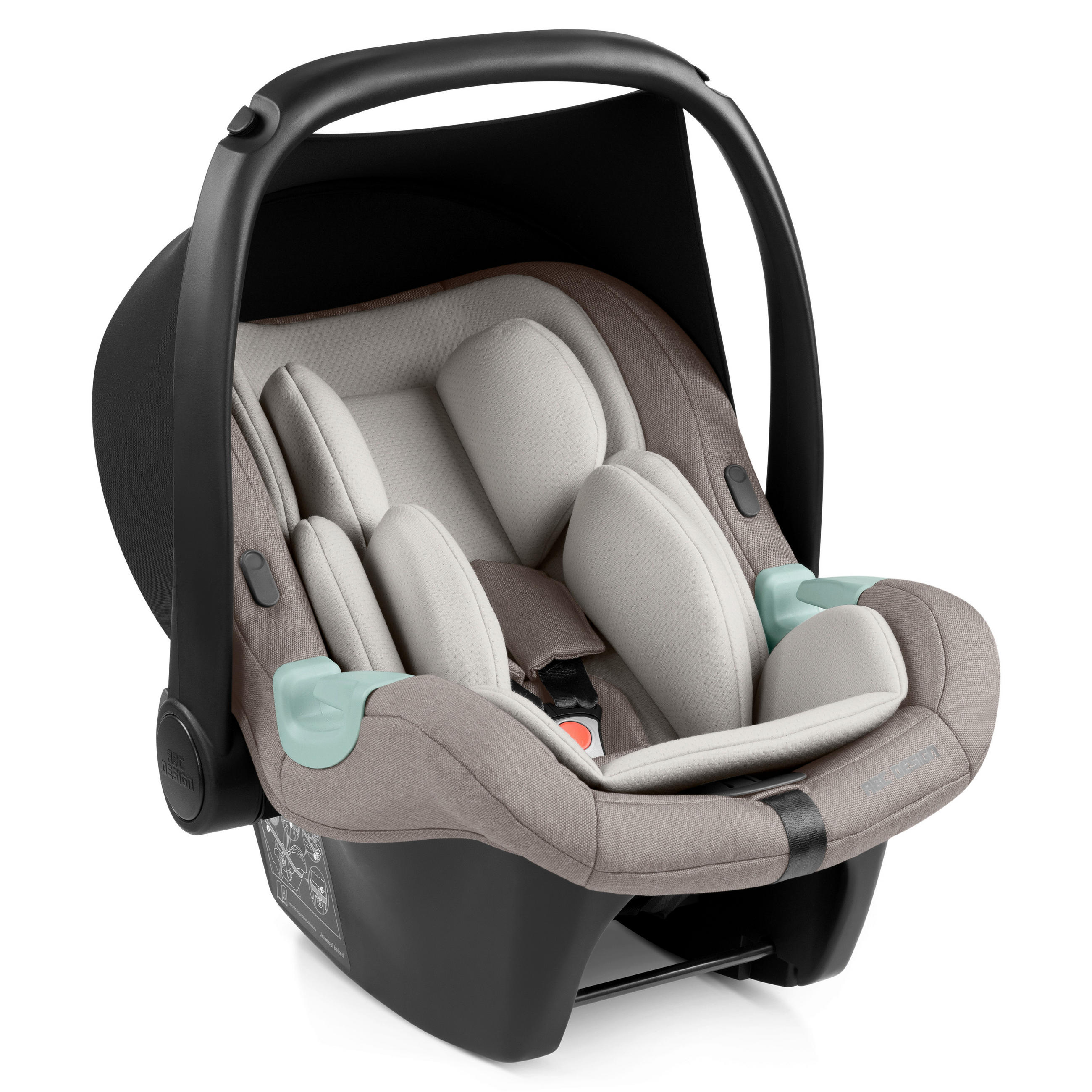 BABYSCHALE Tulip i-Size Nature   - Beige/Graubraun, Basics, Textil (64/44/59cm) - ABC Design