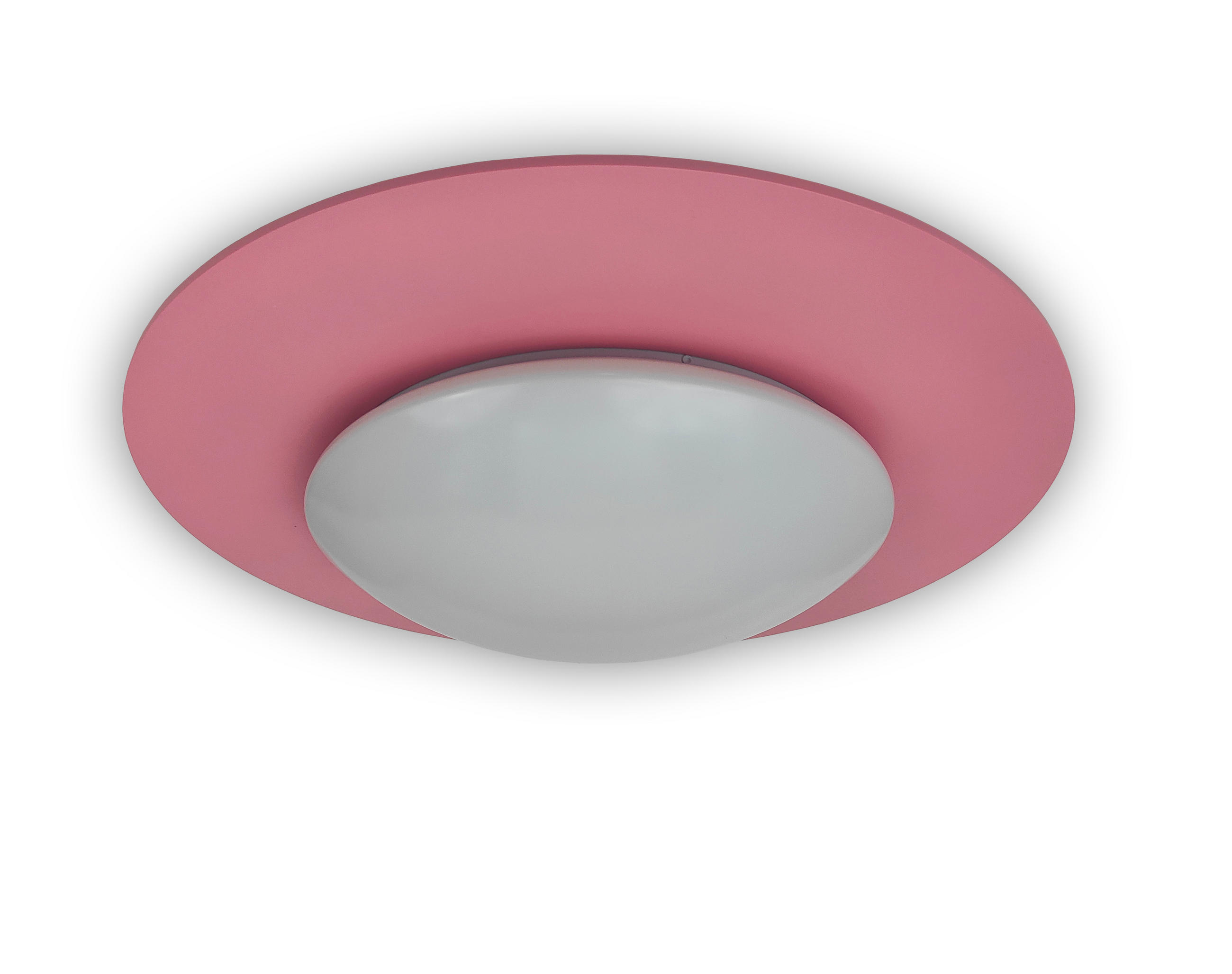 KINDERDECKENLEUCHTE 53/53/10 cm   - Rosa, Basics, Kunststoff (53/53/10cm)