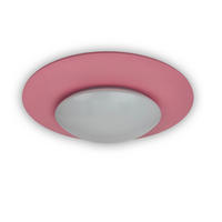 KINDERDECKENLEUCHTE 53/53/10 cm   - Rosa, Basics, Kunststoff (53/53/10cm)
