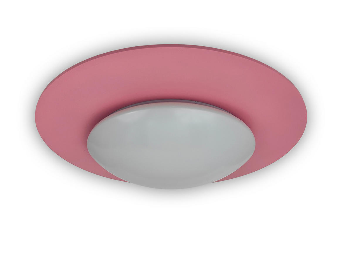 KINDERDECKENLEUCHTE 53/53/10 cm   - Rosa, Basics, Kunststoff (53/53/10cm)