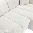 ECKSOFA Naturfarben Cord Zierkissen, Rücken echt  - Schwarz/Naturfarben, KONVENTIONELL, Kunststoff/Textil (250/162cm) - Carryhome