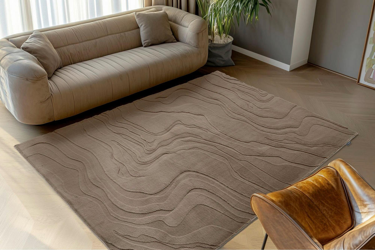 COVOR CU ȚESĂTURĂ PLATĂ My Interstellar  - taupe, Basics, textil (160/230cm)