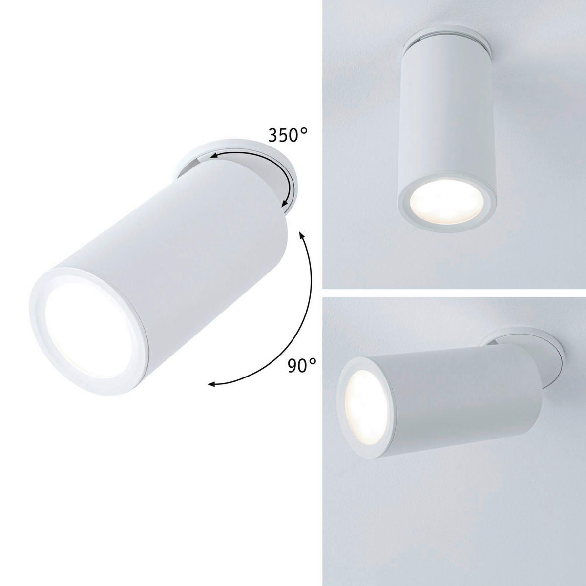 DECKENSTRAHLER Turnal 6,0/11,5 cm   - Weiß, Basics, Metall (6,0/11,5cm) - Paulmann