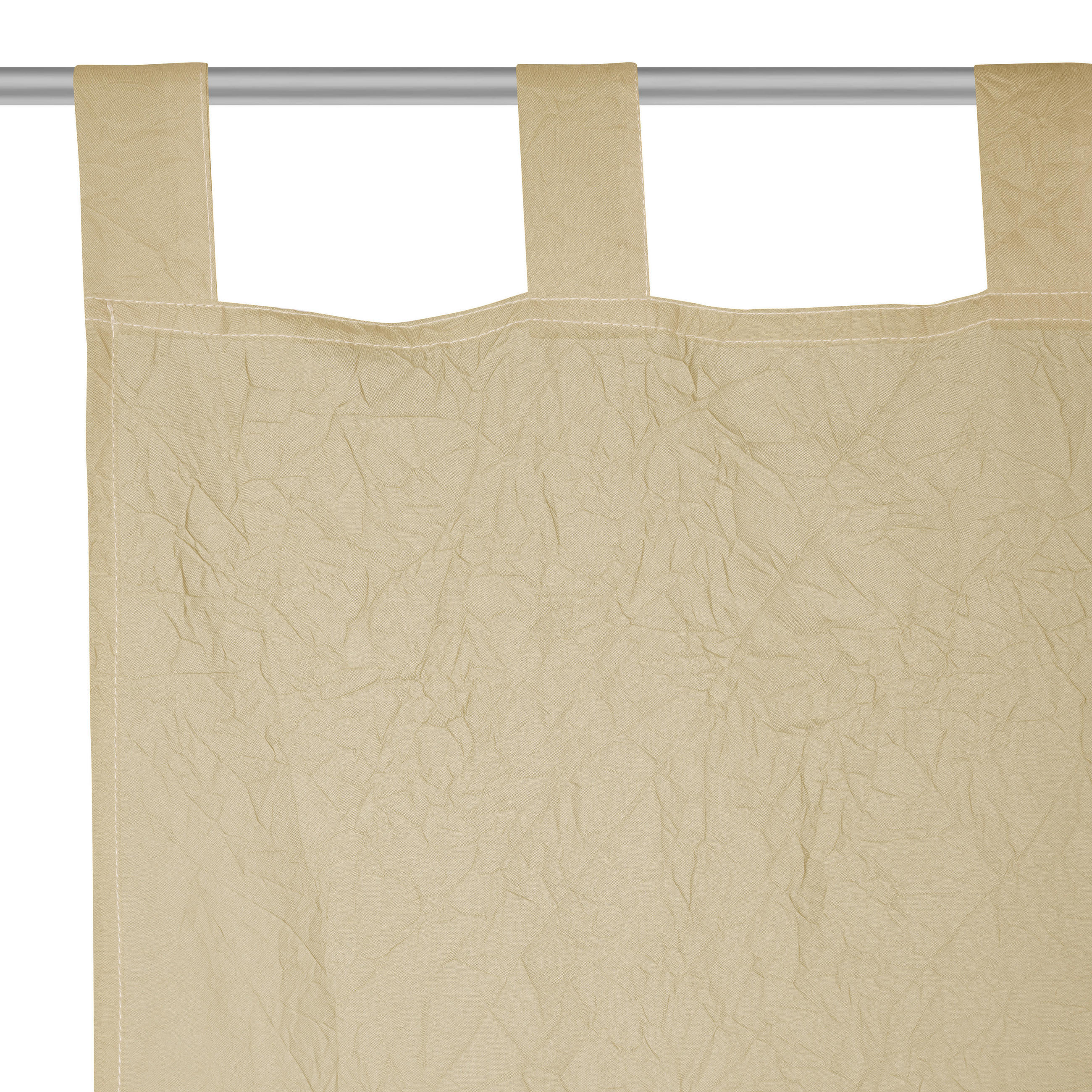 ZAVESA SA PETLJAMA ZA KAČENJE prirodna boja - prirodna boja, Dizajnerski, tekstil (135/245cm) - Boxxx
