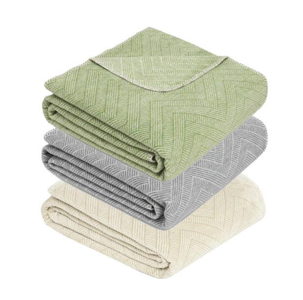 DECKE NAZCA 150/200 cm  - Salbeigrün, Basics, Textil (150/200cm) - Novel
