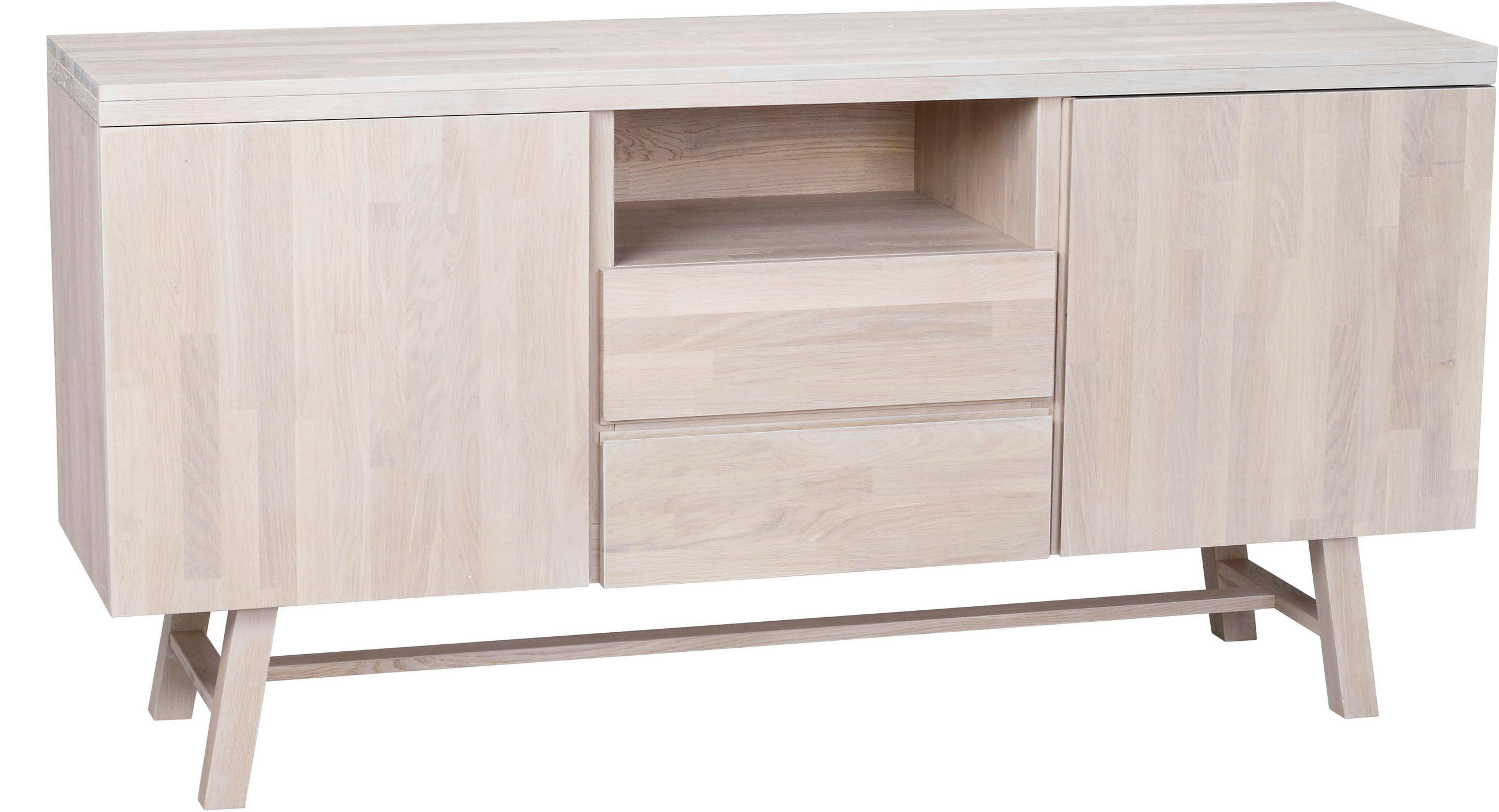 SIDEBOARD 160/80/45 cm  - naturfärgad, Klassisk, trä (160/80/45cm) - Rowico