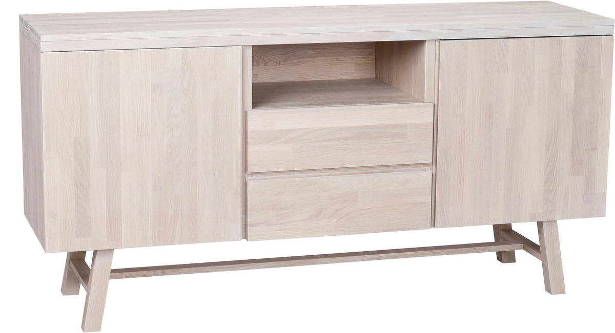 SIDEBOARD 160/80/45 cm  - naturfärgad, Klassisk, trä (160/80/45cm) - Rowico