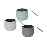 TEJESKANCSÓ  - szürkésbarna/világoszöld, Basics, fém (0,8ll)