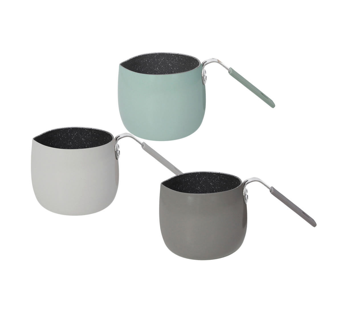 TEJESKANCSÓ  - szürkésbarna/világoszöld, Basics, fém (0,8ll)