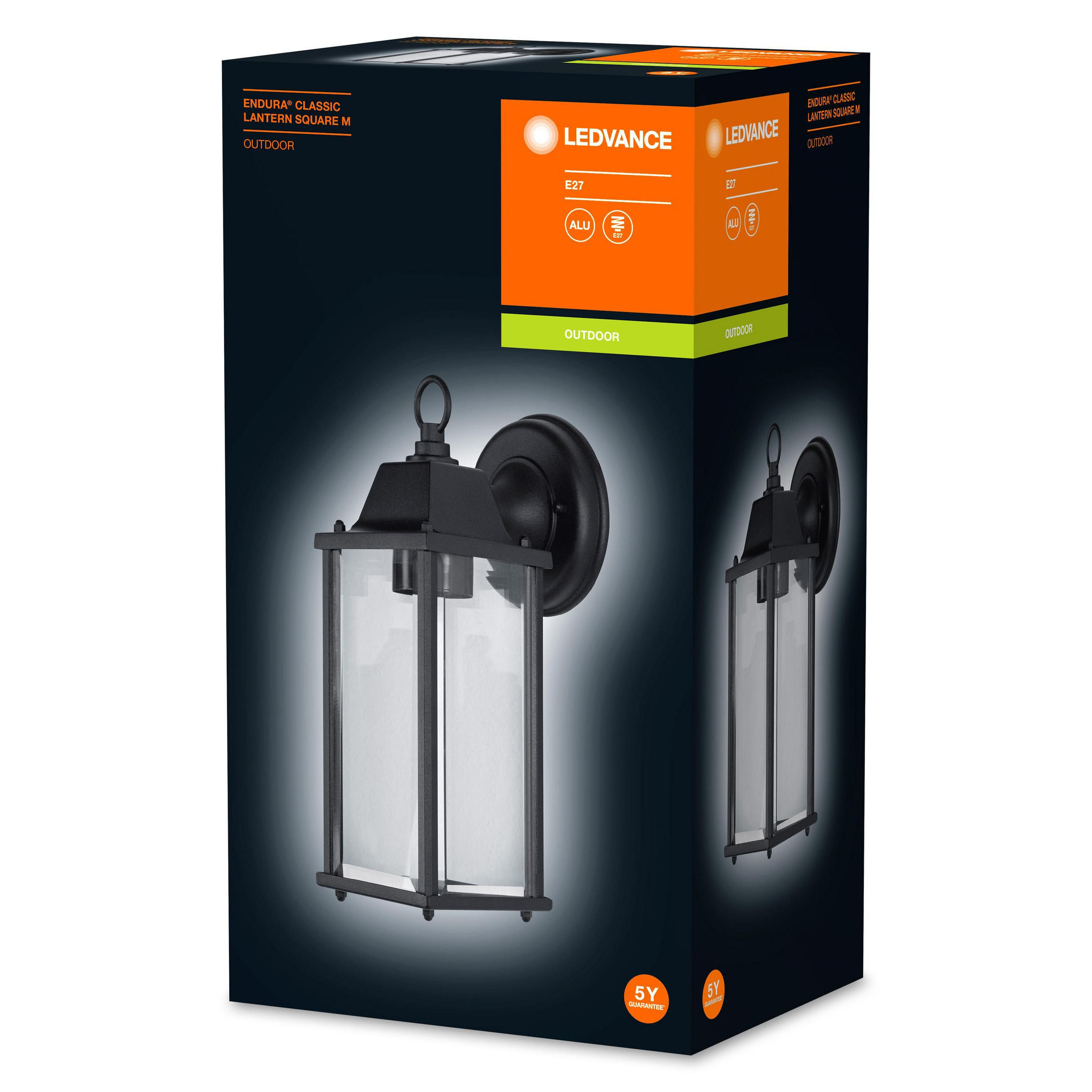 AUßENWANDLEUCHTE Endura Classic 15/10,5/29,3 cm   - Schwarz, Basics, Metall (15/10,5/29,3cm) - Ledvance