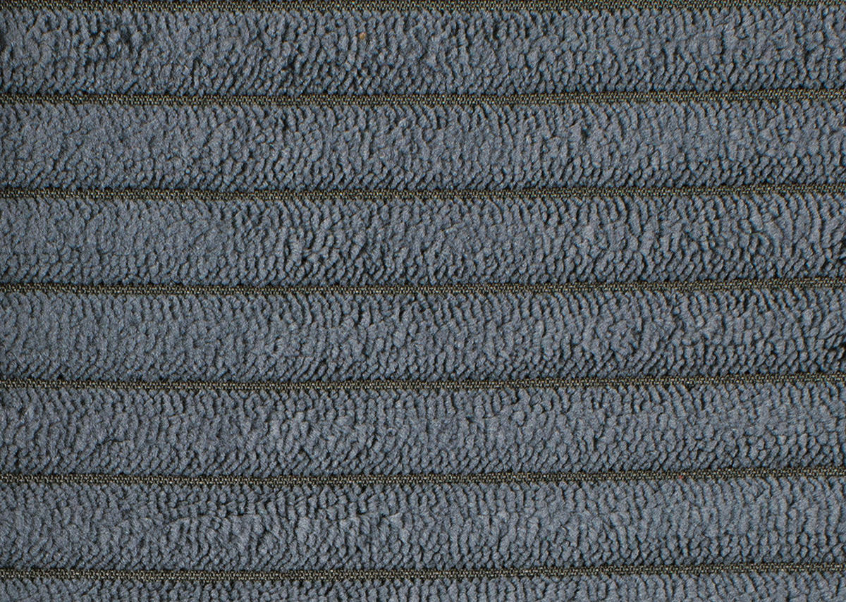 ECKSOFA in Cord Grau  - Schwarz/Grau, Design, Textil/Metall (242/313cm) - Xora