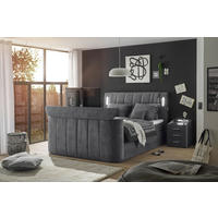BOXSPRINGBETT 180/200 cm  in Anthrazit  - Anthrazit, MODERN, Holzwerkstoff/Kunststoff (180/200cm) - MID.YOU