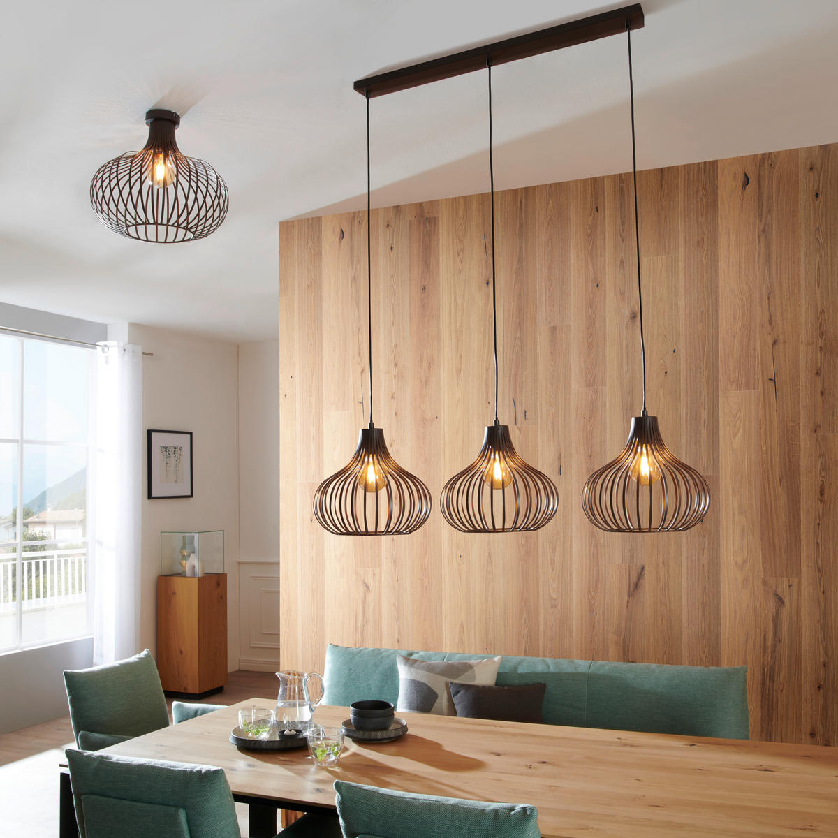 HÄNGELEUCHTE 40/150 cm  - Rostfarben, Basics, Metall (40/150cm)