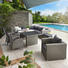 GARTENSESSEL Kunststoffgeflecht Aluminium Grau, Schwarz - Schwarz/Grau, LIFESTYLE, Kunststoff/Textil (61/107/65cm) - Ambia Garden GARTENSESSEL Kunststoffgeflecht Aluminium Grau, Schwarz - Schwarz/Grau, LIFESTYLE, Kunststoff/Textil (61/107/65cm) - Ambia Garden