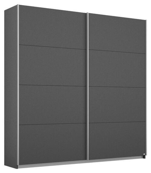 SCHWEBETÜRENSCHRANK  in Grau  - Alufarben/Grau, MODERN, Holzwerkstoff/Metall (181/230/62cm) - Rauch Möbel