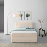 BOXBETT 140/200 cm  in Beige  - Beige, Modern, Holz/Textil (140/200cm) - MID.YOU