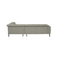 ECKSOFA in Struktur Greige  280/205 cm  - Greige/Schwarz, Design, Textil/Metall (280/205cm) - Xora