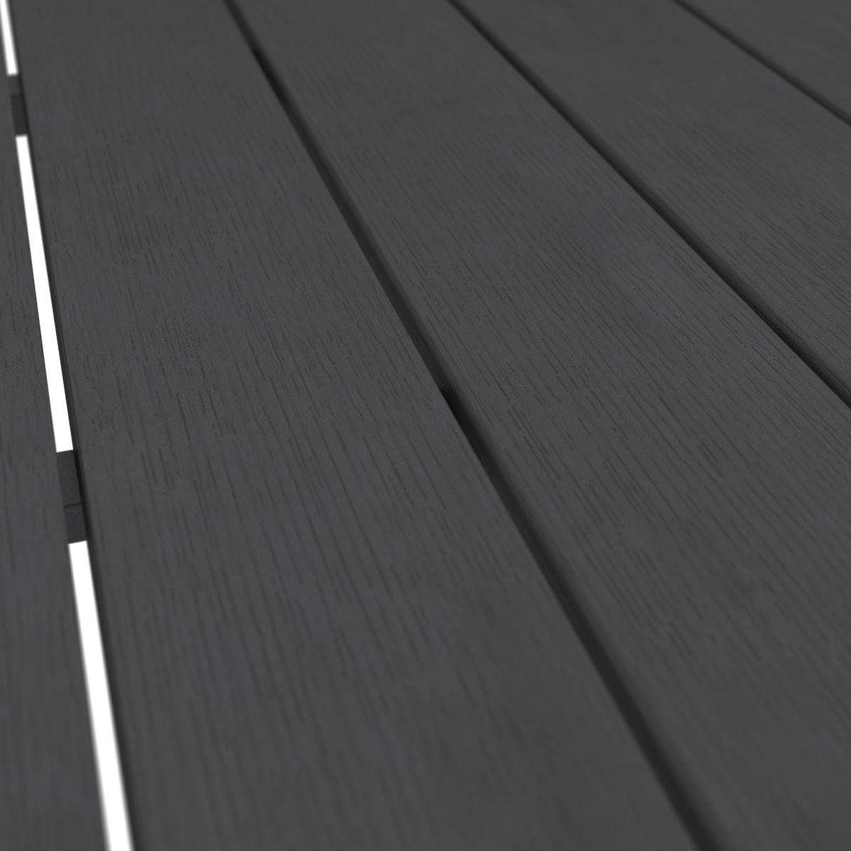 GARTENTISCH 90/74/90 cm Metall, Kunststoff Schwarz quadratisch  - Schwarz, MODERN, Kunststoff/Metall (90/74/90cm) - Ambia Garden