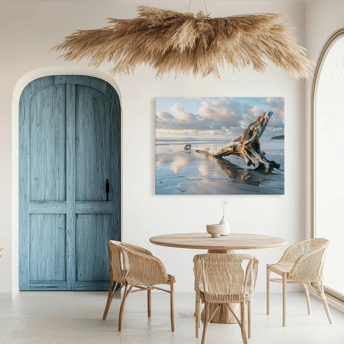 LEINWANDBILD Landschaft & Natur, Strand & Meer 85/113 cm  - Multicolor, Basics, Holz/Textil (85/113cm)