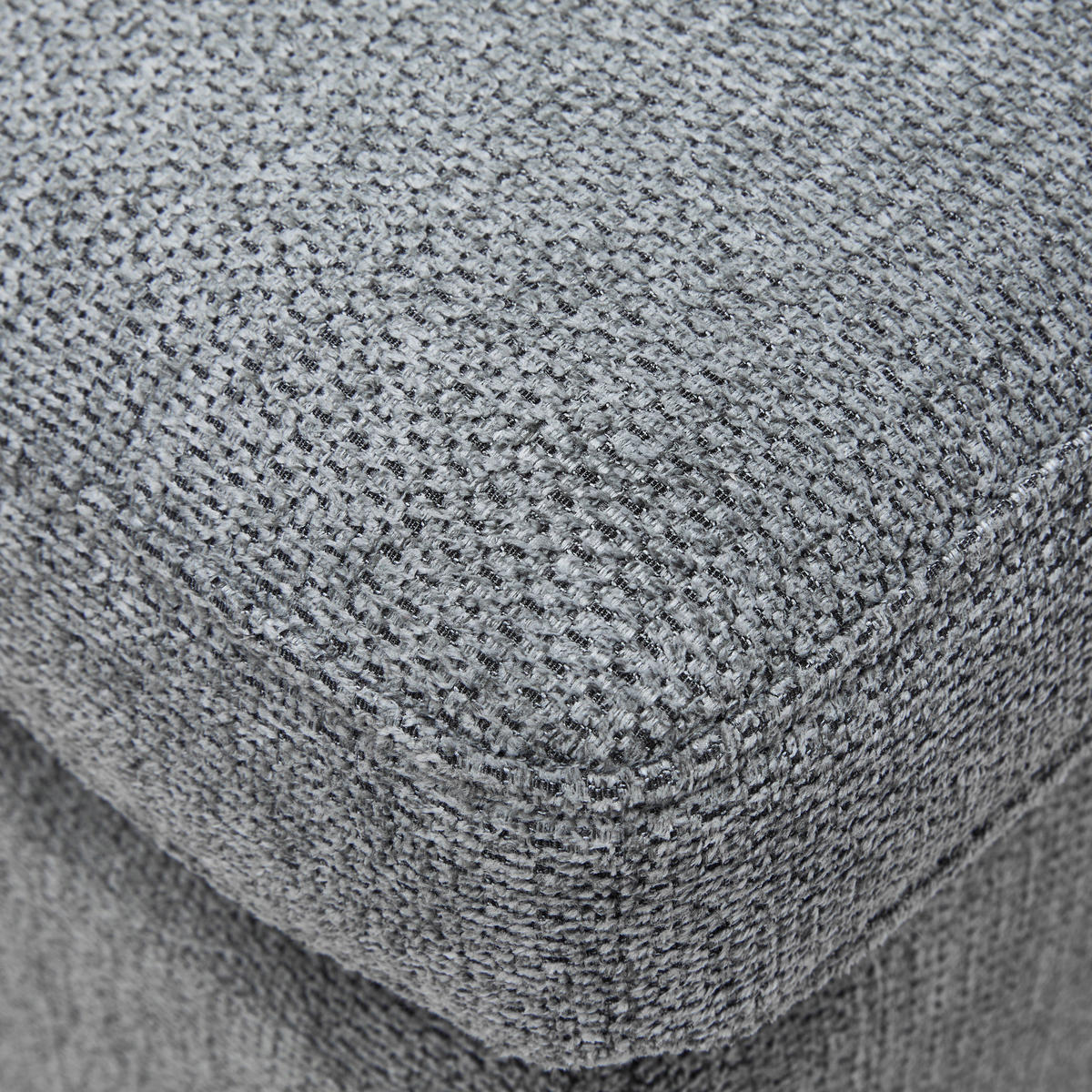 ECKSOFA Webstoff Grau  - Schwarz/Grau, Modern, Textil/Metall (189/87-103/250cm) - MID.YOU