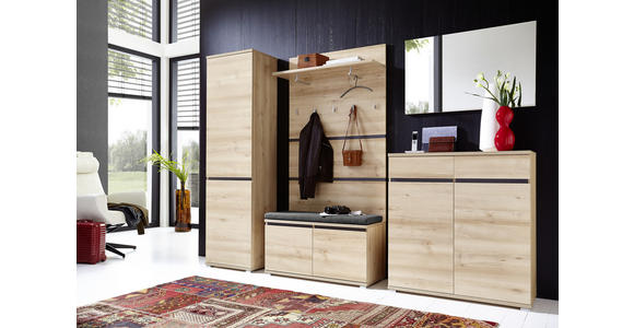 GARDEROBENSCHRANK 54/200/40 cm - Anthrazit/Buchefarben, Basics, Holzwerkstoff (54/200/40cm) - Carryhome