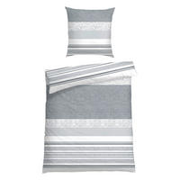 BETTWÄSCHE ADELE Renforcé 155/220 cm  - Grau, Basics, Textil (155/220cm)