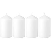 STUMPENKERZE 10/5,7 cm  - Weiß, Basics (10/5,7cm)