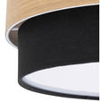 DECKENLEUCHTE  37/18 cm    - Schwarz, MODERN, Holz/Kunststoff (37/18cm) - Novel