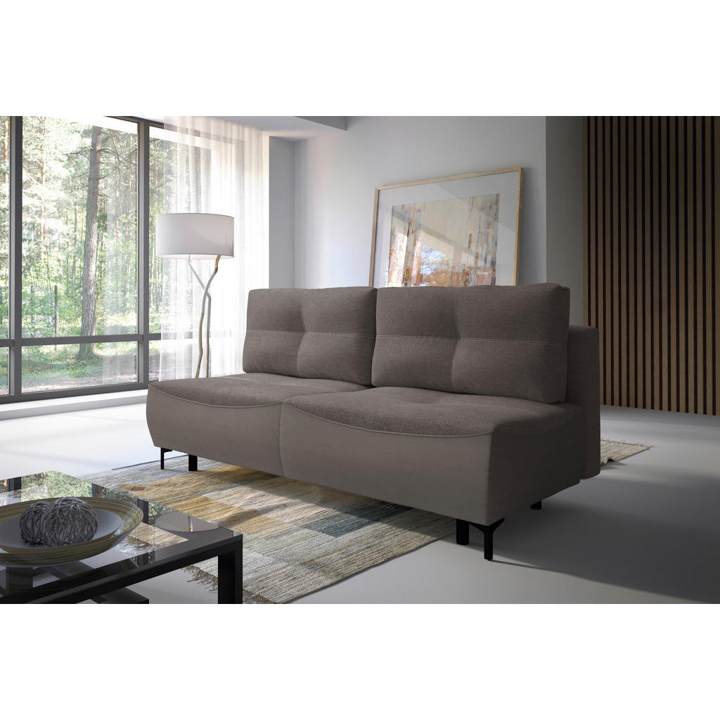 Thumbnail - Mid.you Schlafsofa, Dunkelbraun, Textil, 2-Sitzer, Füllung: Faserbällchen, Schaumstoffflocken, 197x94x96 cm, Made in EU,...
