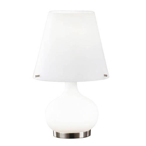 Fabas Luce Tischleuchte Ade Weiß 33 cm