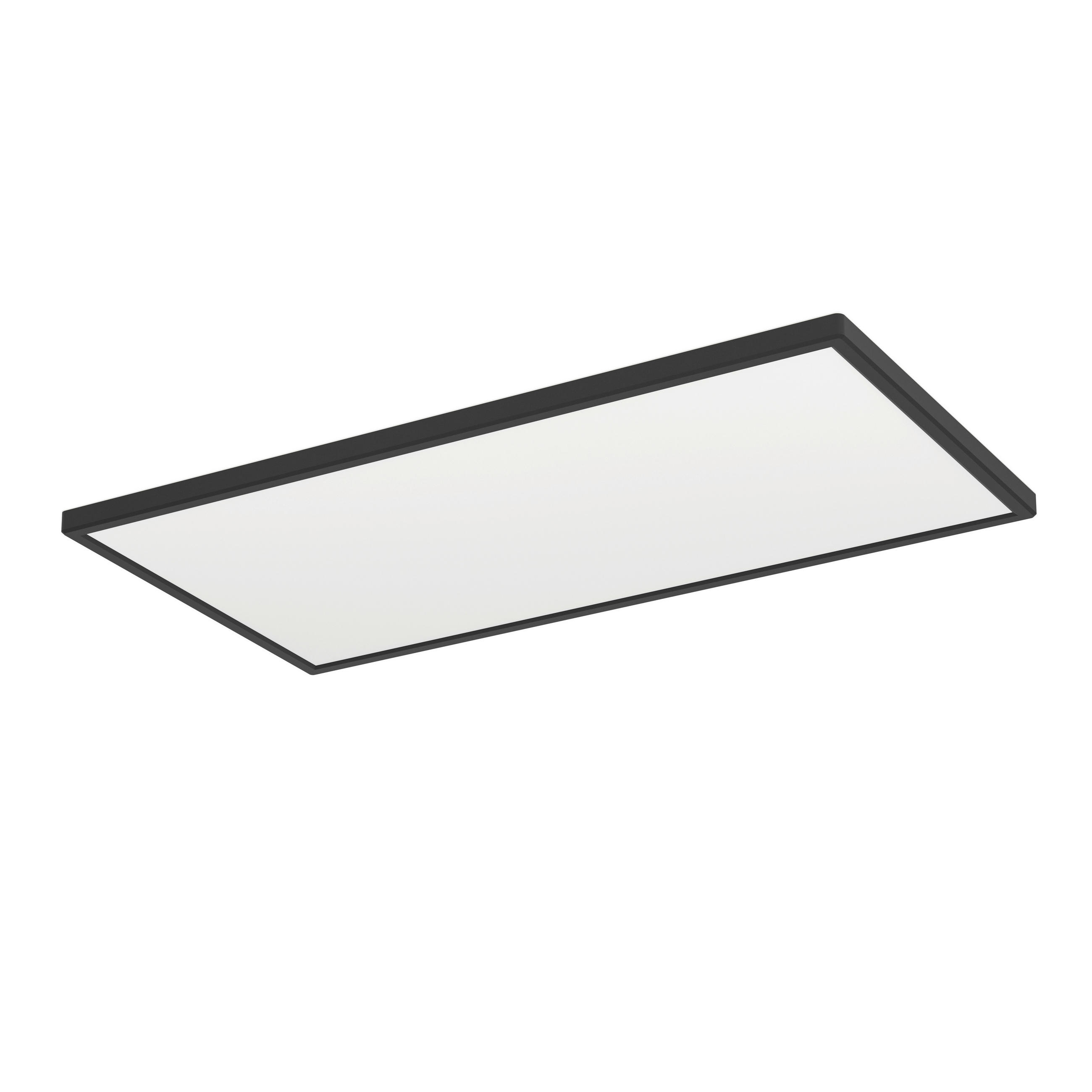LED-DECKENLEUCHTE     - Weiss/Schwarz, Design, Kunststoff (57/3/30cm) - Eglo