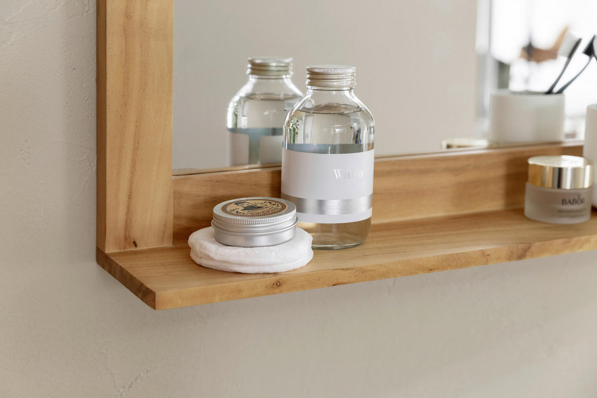WANDSPIEGEL 68/75/15 cm  - Akaziefarben, MODERN, Glas/Holz (68/75/15cm) - Livetastic