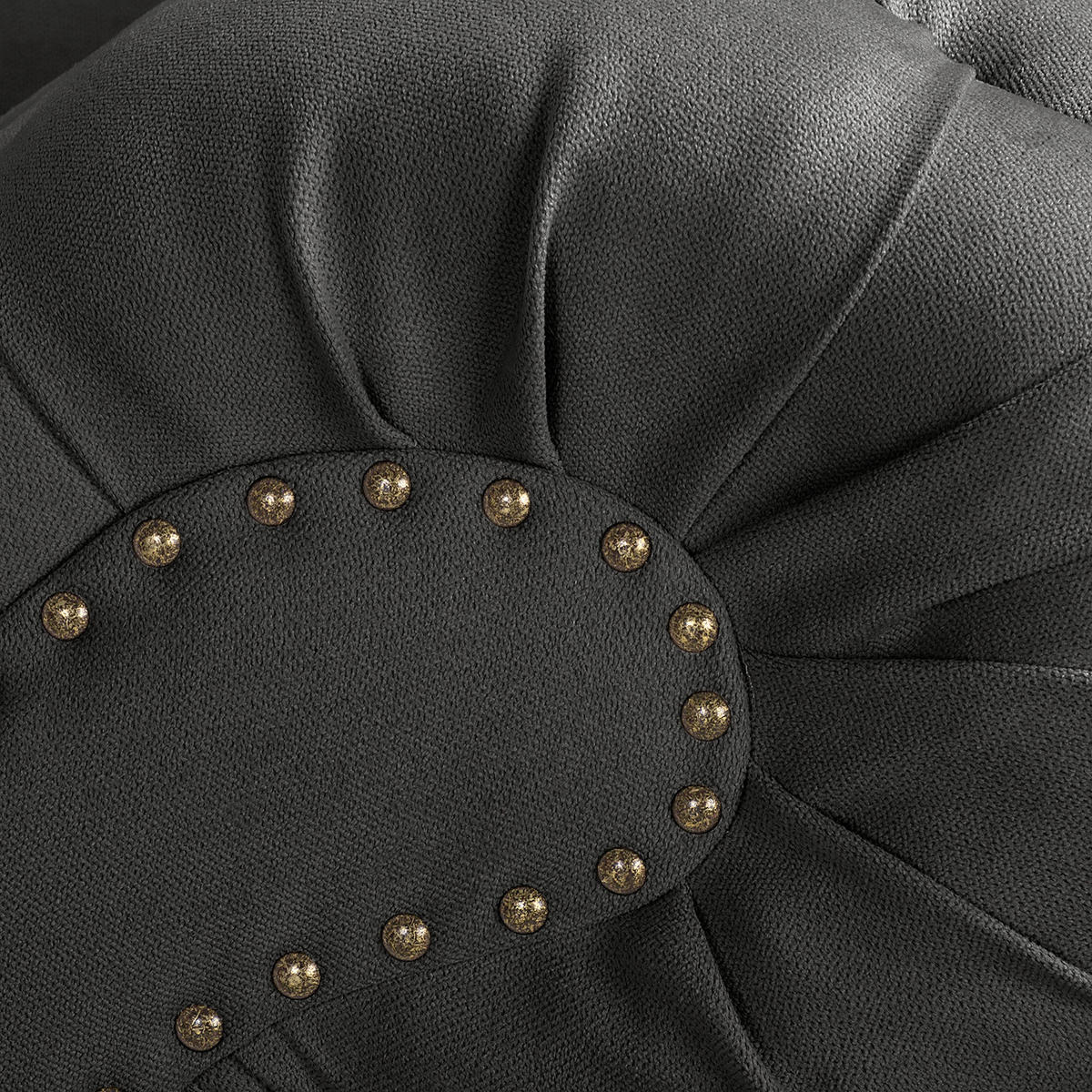 RÉCAMIERE Pako in Mikrofaser Dunkelgrau  - Dunkelgrau/Braun, Design, Holz/Textil (185/93/75cm) - Livetastic