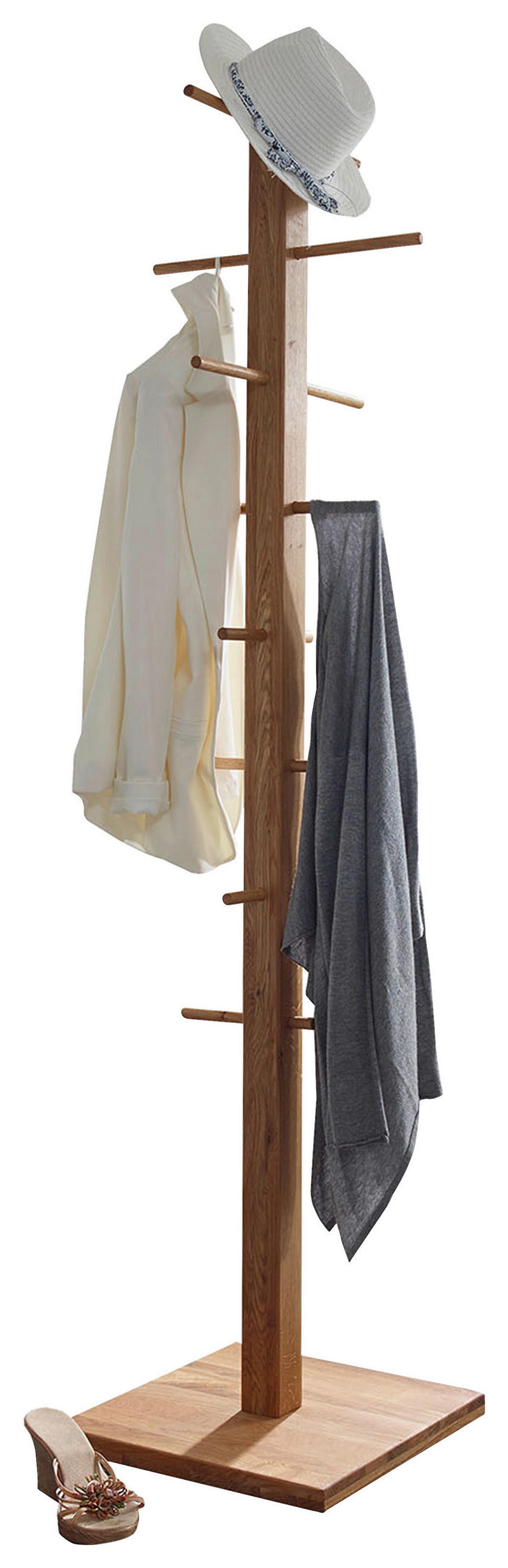 KLEIDERSTÄNDER in Eichefarben 40/180/40 cm   - Eichefarben, Basics, Holz (40/180/40cm)