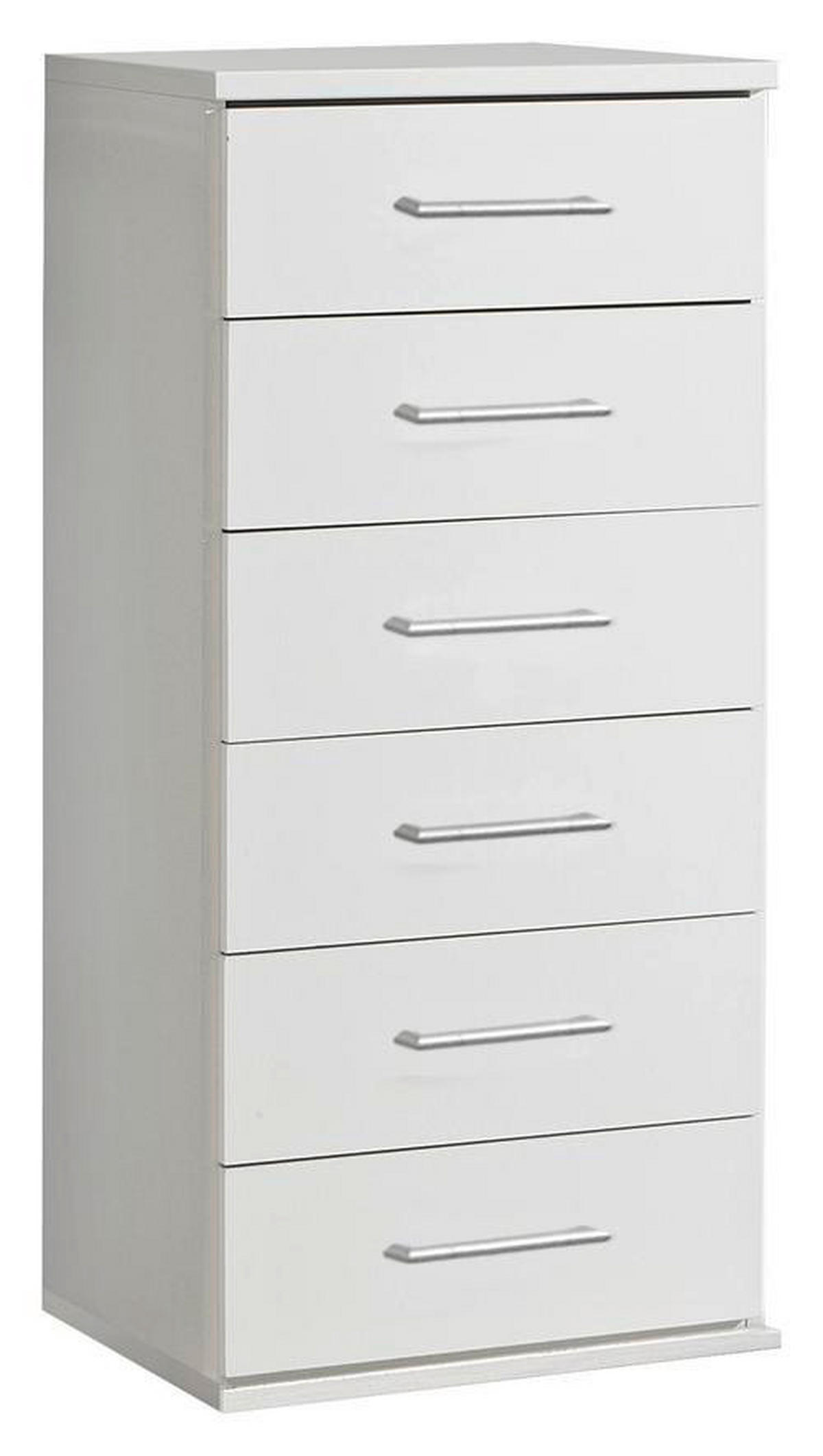 KOMODA, biela, 46/103/40 cm - biela/hliníková, Konventionell, kompozitné drevo/plast (46/103/40cm) - MID.YOU