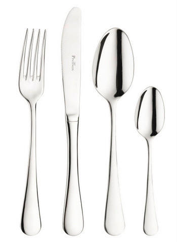 BESTECKSET STRESA 24-teilig Stahl  - Edelstahlfarben, Basics, Metall (25,5/7/5,3cm) - Pintinox