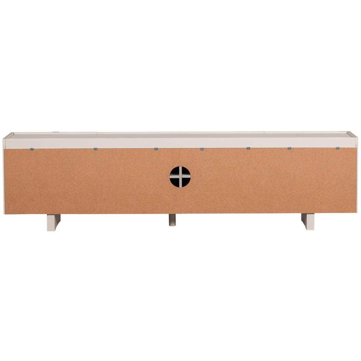 LOWBOARD 200/53/46 cm  - Hellgrau, Design, Holz (200/53/46cm) - Livetastic