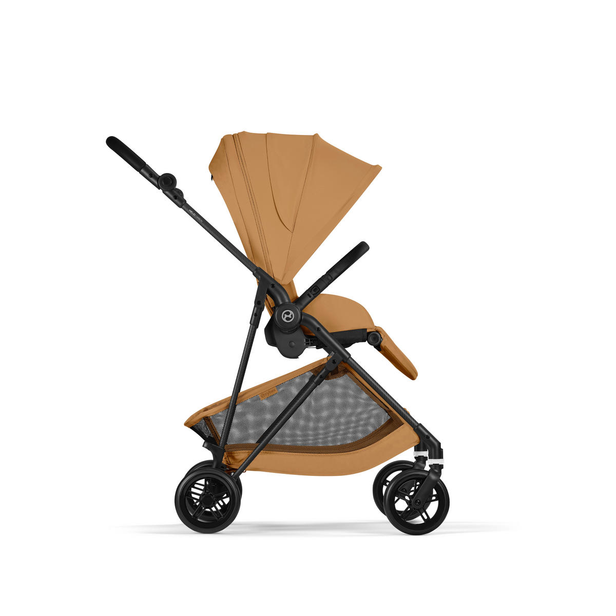 KINDERWAGEN  Melio Carbon  Cinnamon Yellow  - Dunkelgelb/Schwarz, Basics, Textil/Metall (82-91/49/96,5 - 107cm) - cybex GOLD