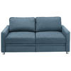 SCHLAFSOFA  in Blau  - Blau, KONVENTIONELL, Textil/Metall (206/90/100cm) - Beldomo Style